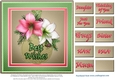 Beautiful Floral Best Wishes topper #2