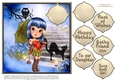 Gorgeous design for modern Goth Girl- For lots of occasions. #3