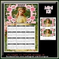 Mini Kit- A4 Vintage Lady Calendar for 2025 with decoupage #6