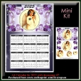 Mini Kit- A4 Vintage Angel Calendar for 2025 with pyramid decoupage #7