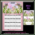 Mini Kit- A4 Vintage Fairy Calendar for 2025 with pyramid decoupage #8