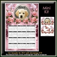 Mini Kit- A4 Roses and Puppy Calendar for 2025 #10
