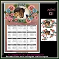 Mini Kit- A4 Beautiful Mare and Foal Calendar for 2025 #12