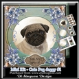 Mini Kit - Cute Pug #1- For lots of occasions