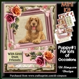 Mini Kit- Floral and puppy for lots of occasions #1