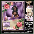 Mini Kit- Floral and puppy for lots of occasions #3