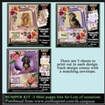 BUMPER KIT -3 Mini puppy kits for Lots of occasions - matching envelopes
