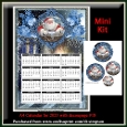 Mini Kit- A4 Vintage Santa Calendar for 2025 #18