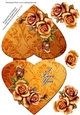 Heart Fold Floral Topper #3