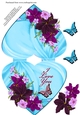 Heart Fold Floral Topper #8