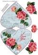 Heart Fold Floral Topper #9