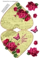 Heart Fold Floral Topper #10