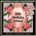 Mini Kit - 55th Birthday Wishes - Roses