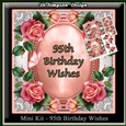 Mini Kit -95th Birthday Wishes - Roses