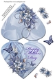 Mothers Day - Heart Fold Floral Topper #12