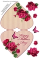 Mothers Day - Heart Fold Floral Topper #14