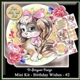 Mini Kit - Birthday Wishes # 2 Cute puppy