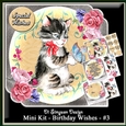 Mini Kit - Birthday Wishes # 3 Cute kitty