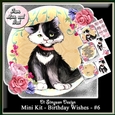 Mini Kit - Birthday Wishes # 6 - Cute Kitty