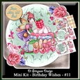 Mini Kit - Birthday Wishes # 11- Cupcake fairy for lots of occasions