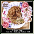 Mini Kit - Birthday Wishes # 18- Vintage doggy for lots of occasions