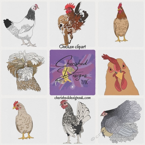 Chickens Clip Art