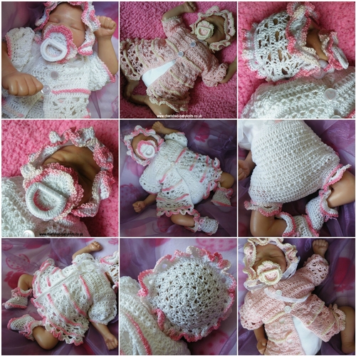 Aayliyah Preemie Crochet Matinee Set