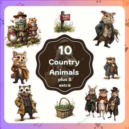 Country Animals Clipart