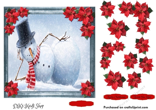 Cute Snowman sheet 2