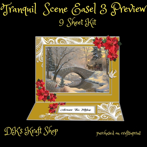 Tranquil Winter Scene Easel 3