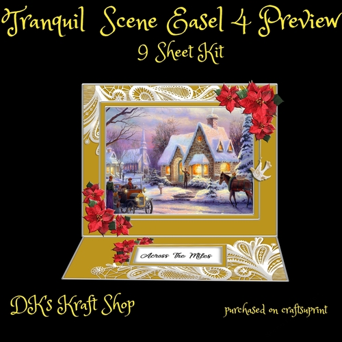 Tranquil Winter Scene Easel 4