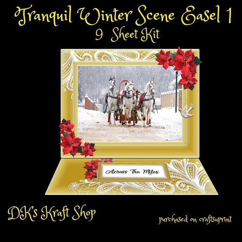 Tranquil Winter Scene Easel 1-series 2