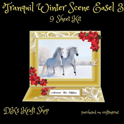 Tranquil Winter Scene Easel 3-series 2