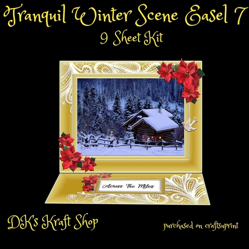 Tranquil Winter Scene Easel 7-series 2