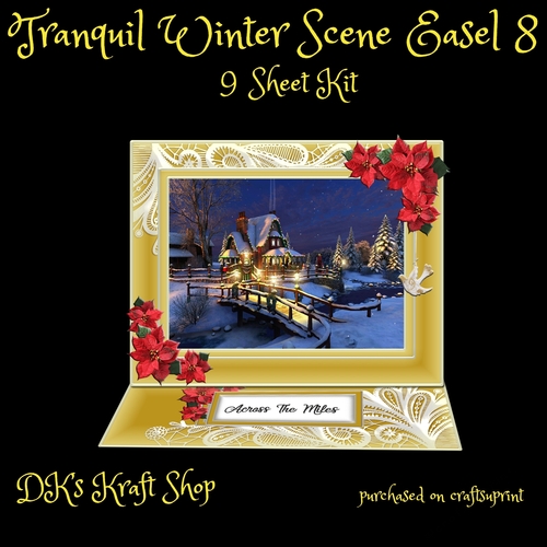 Tranquil Winter Scene Easel 8-series 2