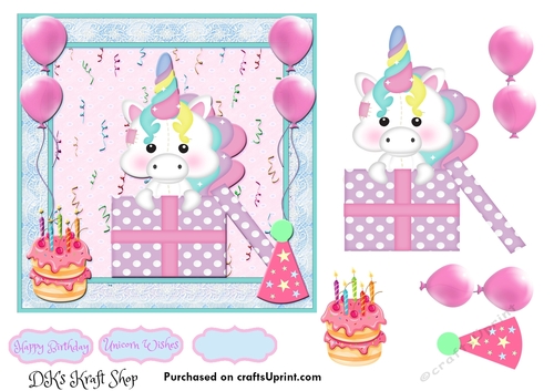 Cute Little Unicorn Birthday 1