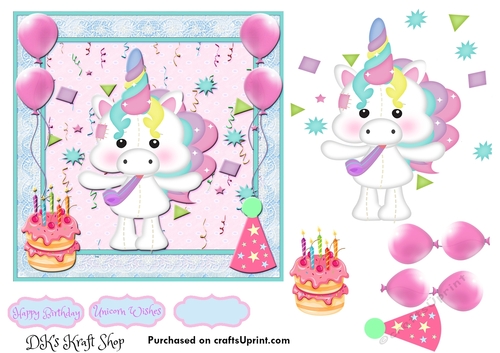 Cute Little Unicorn Birthday 3