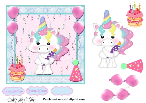 Cute Little Unicorn Birthday 4