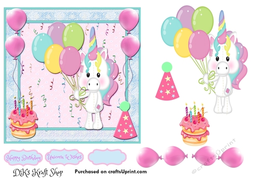 Cute Little Unicorn Birthday 6