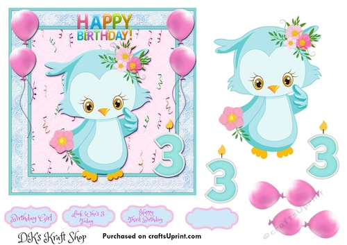 Little Owl Third Birthday 1