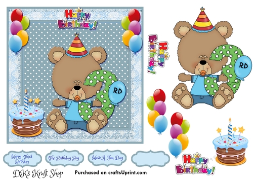 Cute Little Bear Birthday 4