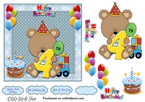 Cute Little Bear Birthday 5