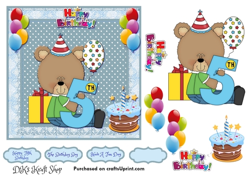Cute Little Bear Birthday 6