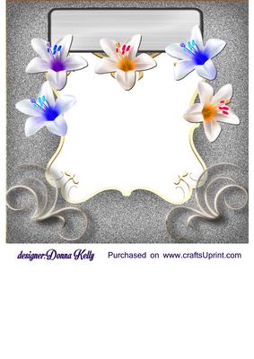 Lilies and Tulip Insert for Sympathy,get Well, and Birthday