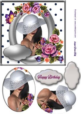 Flower Lady Happy Birthday