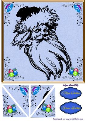 Blue Santa