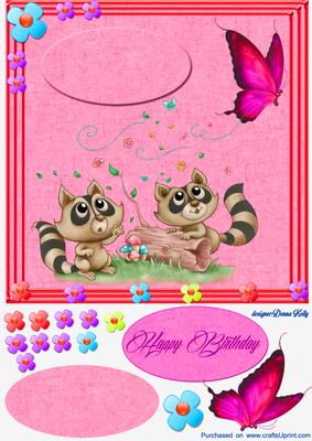 Raccoon Surprize Red