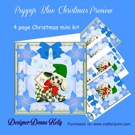 Puppy's Blue Christmas Mini Kit