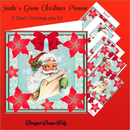 Santa`s Green Christmas Mini Kit
