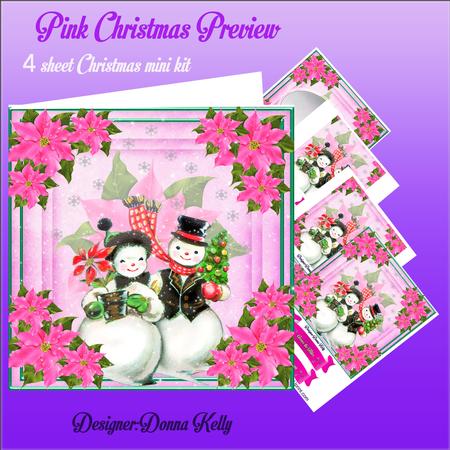 Pink Christmas Mini Kit